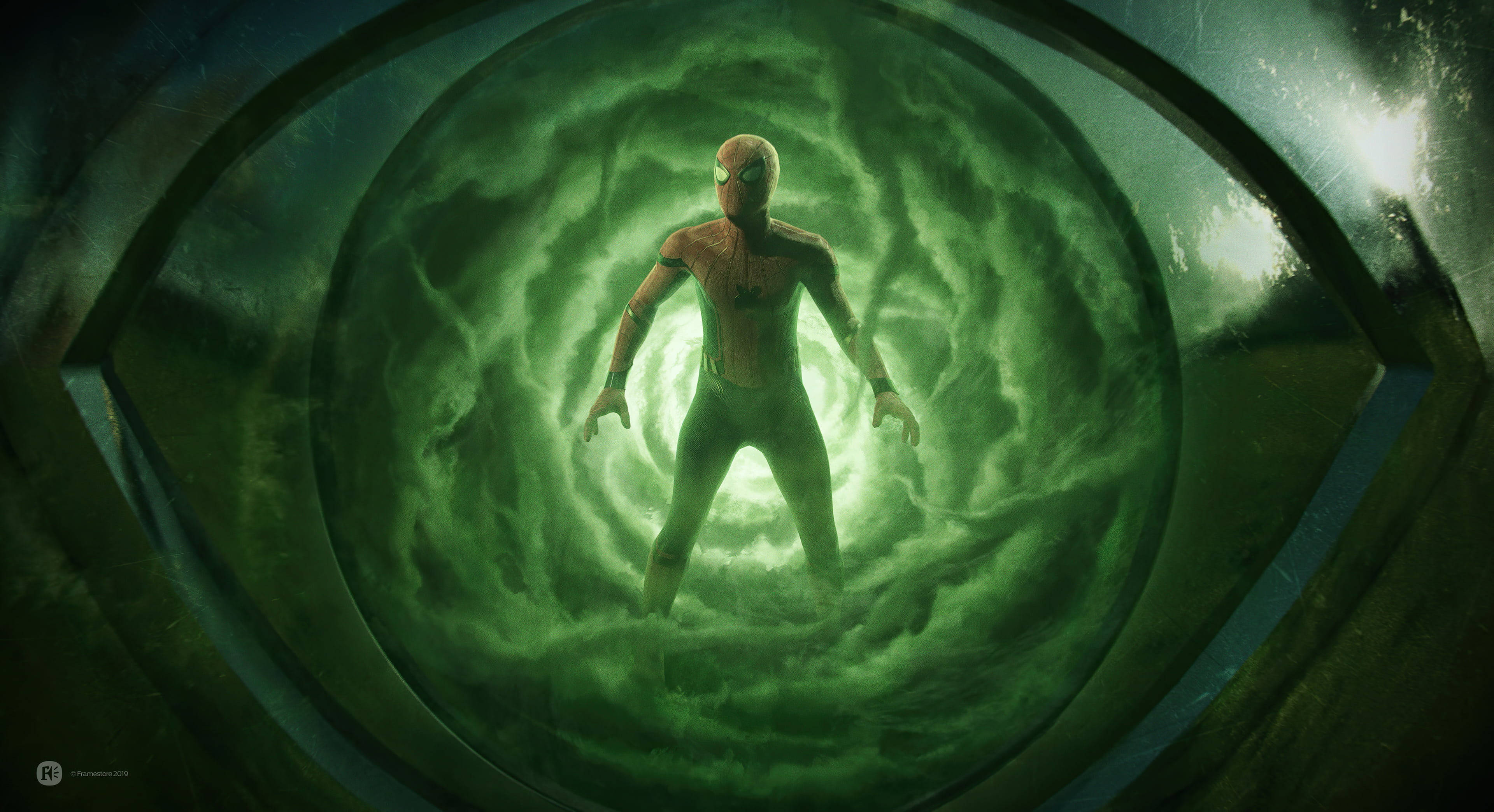 Smoky Green, Spider Man Far From Home, 2019, 4K Desktop Wallpaper