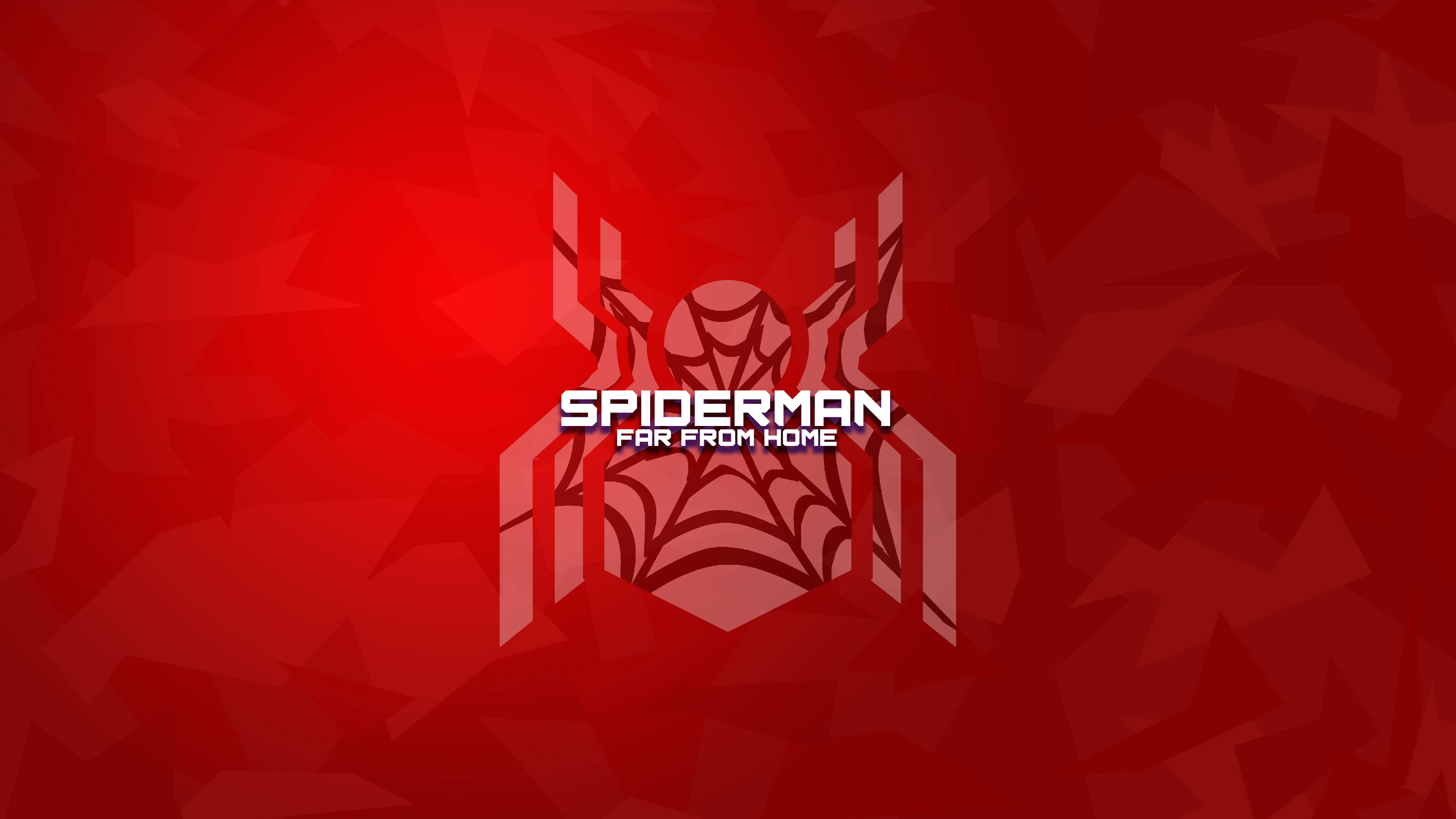 Spider Man Far From Home, 2019, red, 5K Desktop Wallpaper