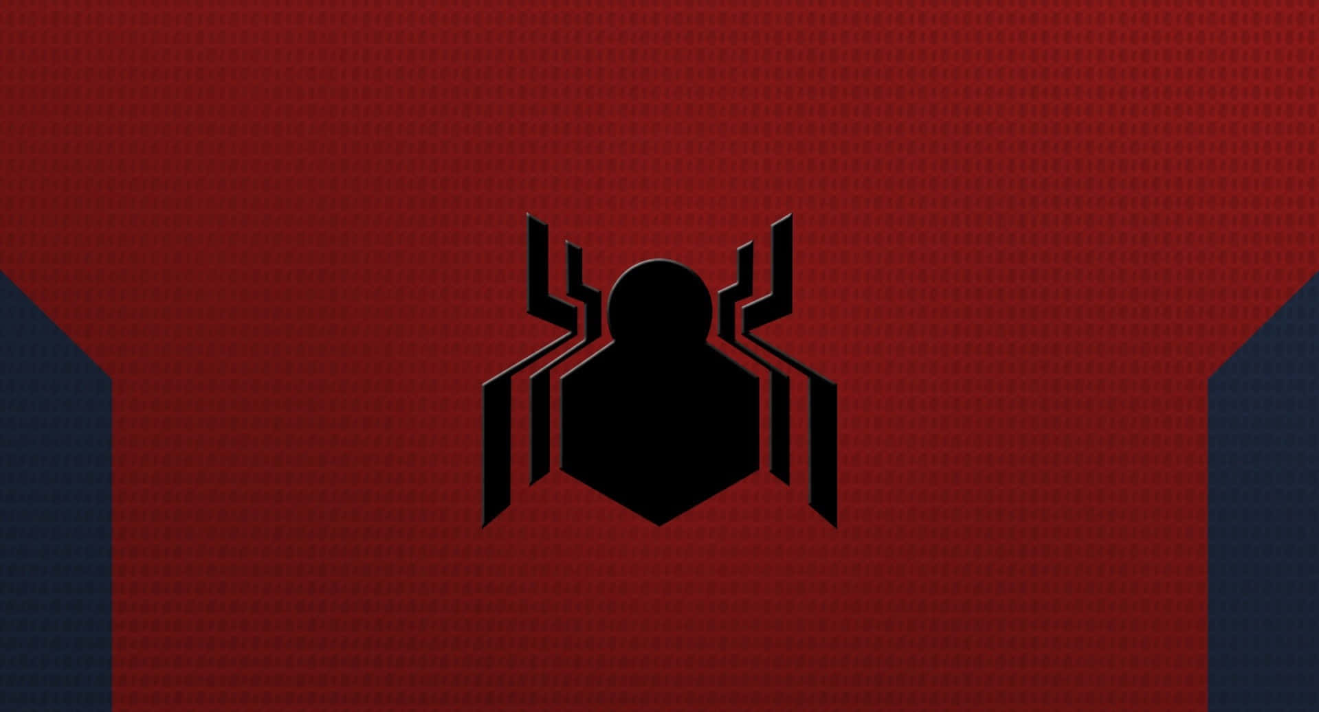 Spider Man logo, red and blue suit, black spider emblem, HD Desktop Wallpaper