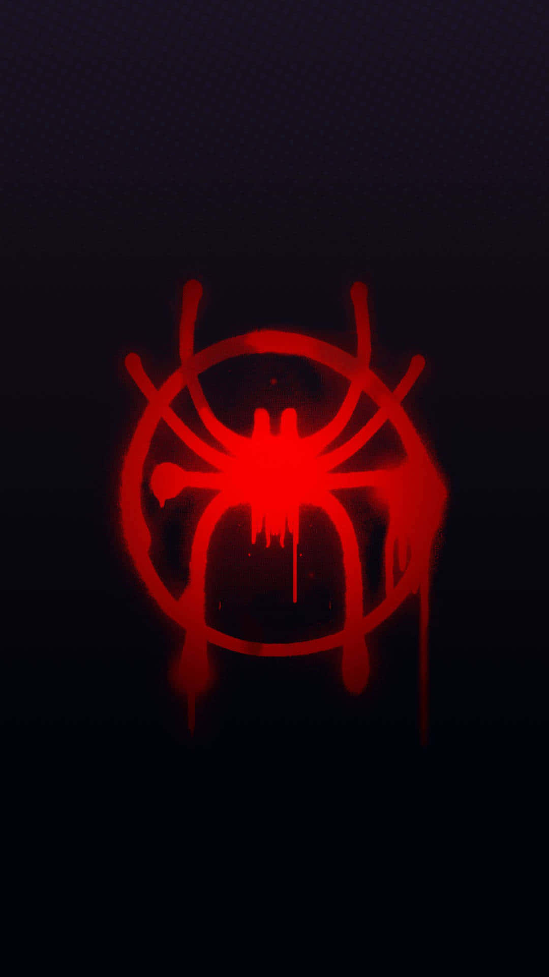 Spider Man Logo, red spider logo, black background, Full HD Phone Wallpaper