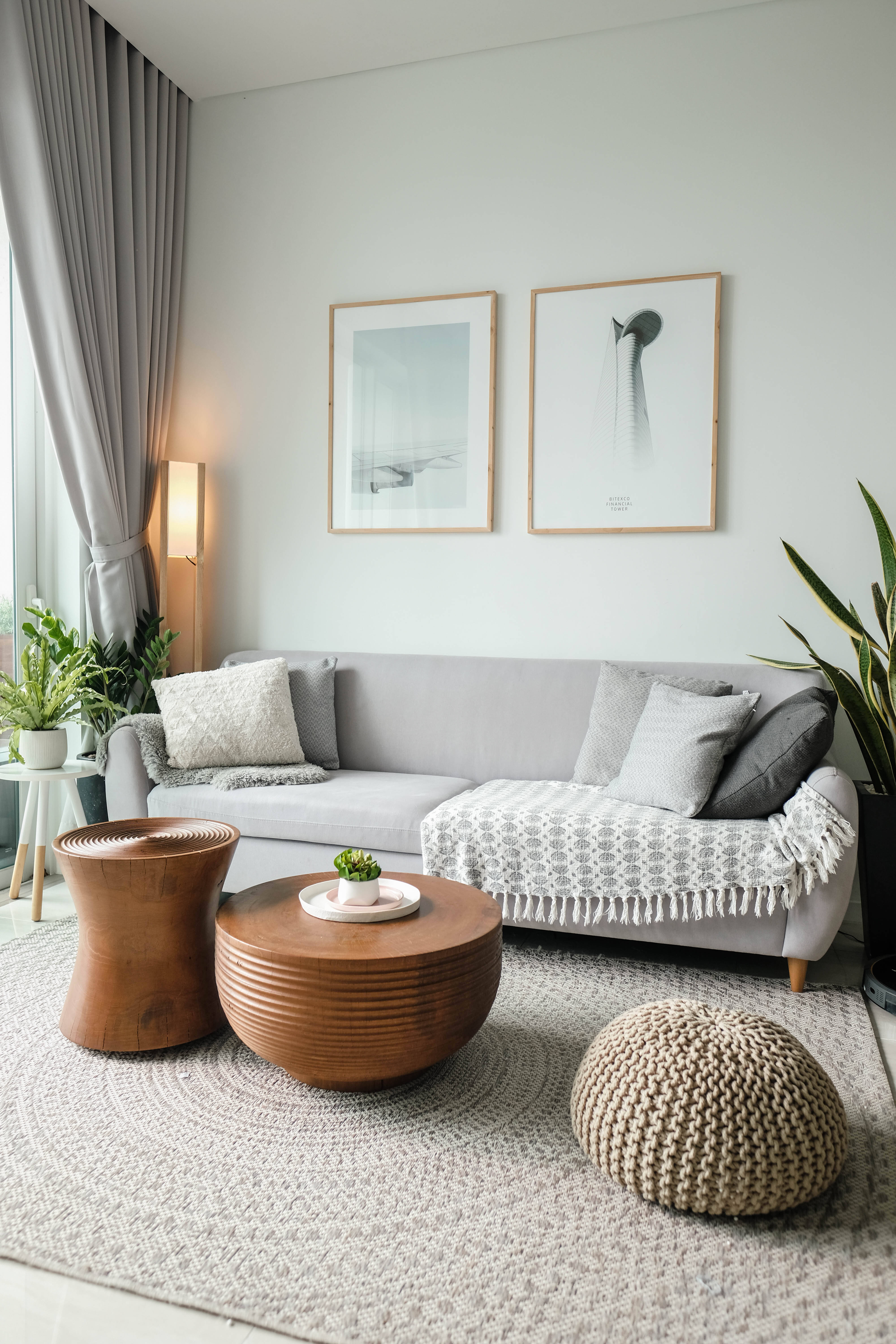 Spider Man No Way Home, minimalist living room, gray sofa, 5K Phone Wallpaper