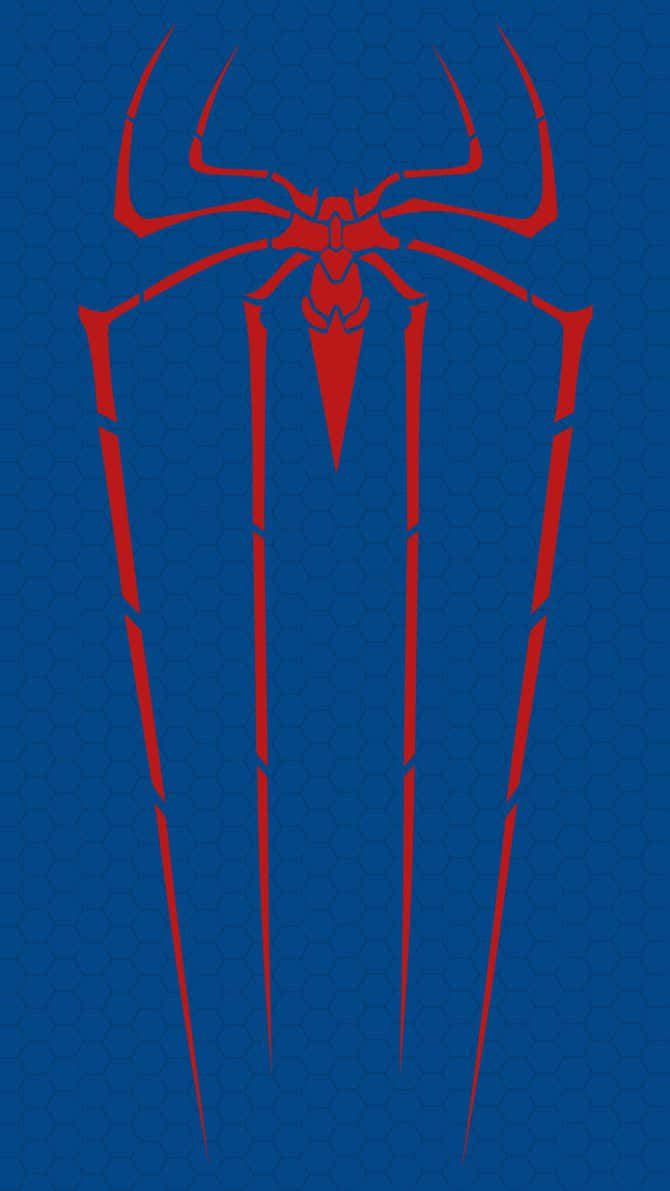 Spider Man Phone, blue, red, SD Phone Wallpaper