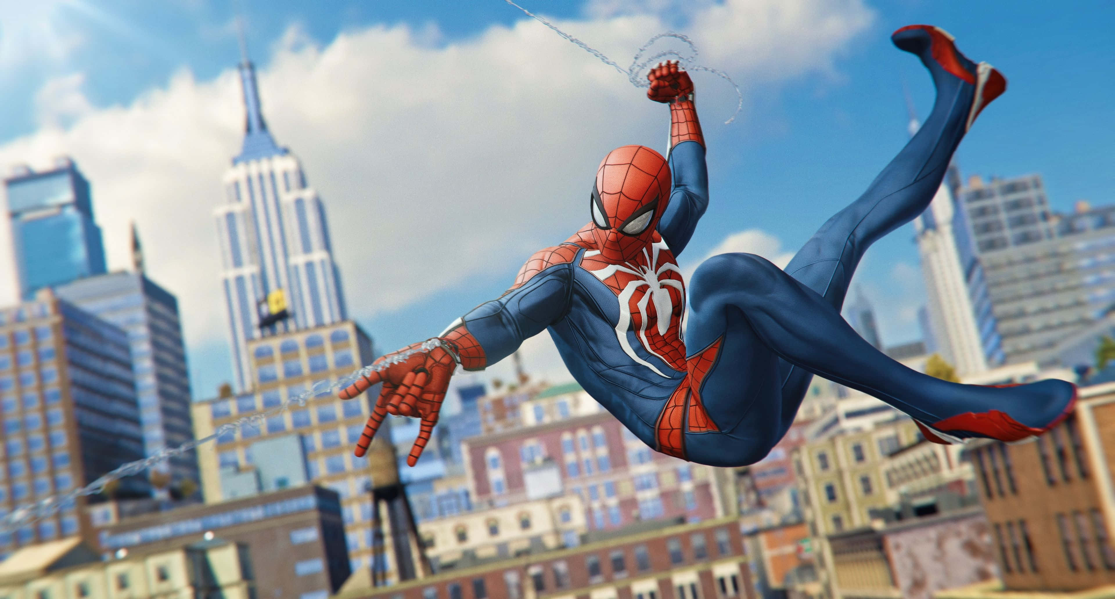 Spider Man Ps4, 4K, cityscape, 4K Desktop Wallpaper