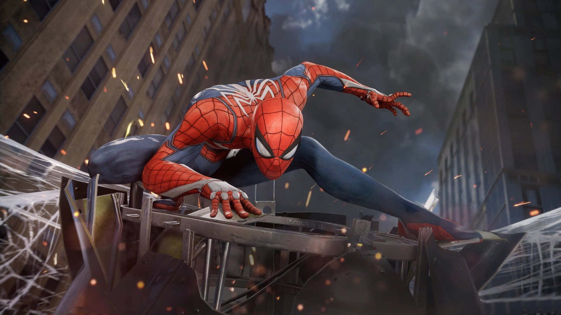 Spider Man Ps4, 4K, cityscape, Full HD Desktop Wallpaper
