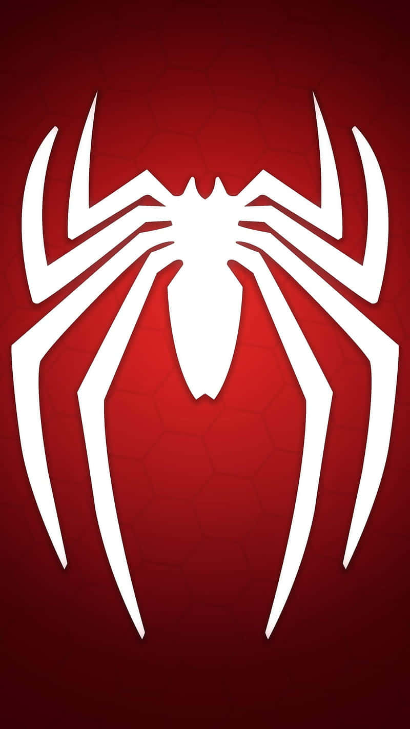 Spider Man, PS4, white spider emblem, HD Phone Wallpaper
