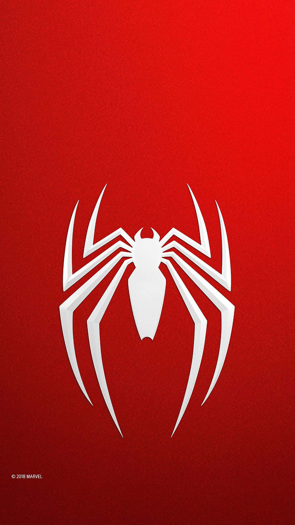 Spider Man Ps4 Logo, silver, red, HD Phone Wallpaper