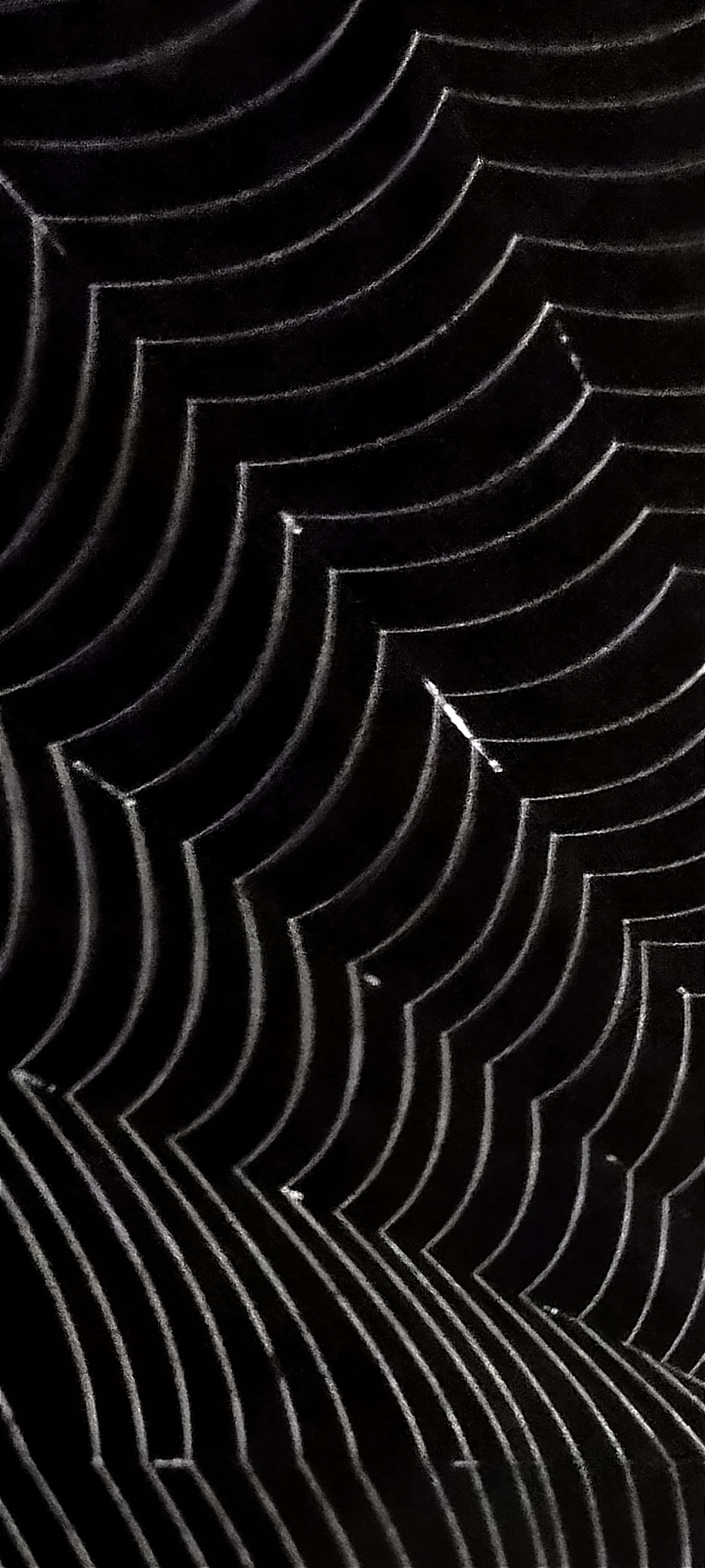 spiderweb, silver threads, deep black background, 2K Phone Wallpaper
