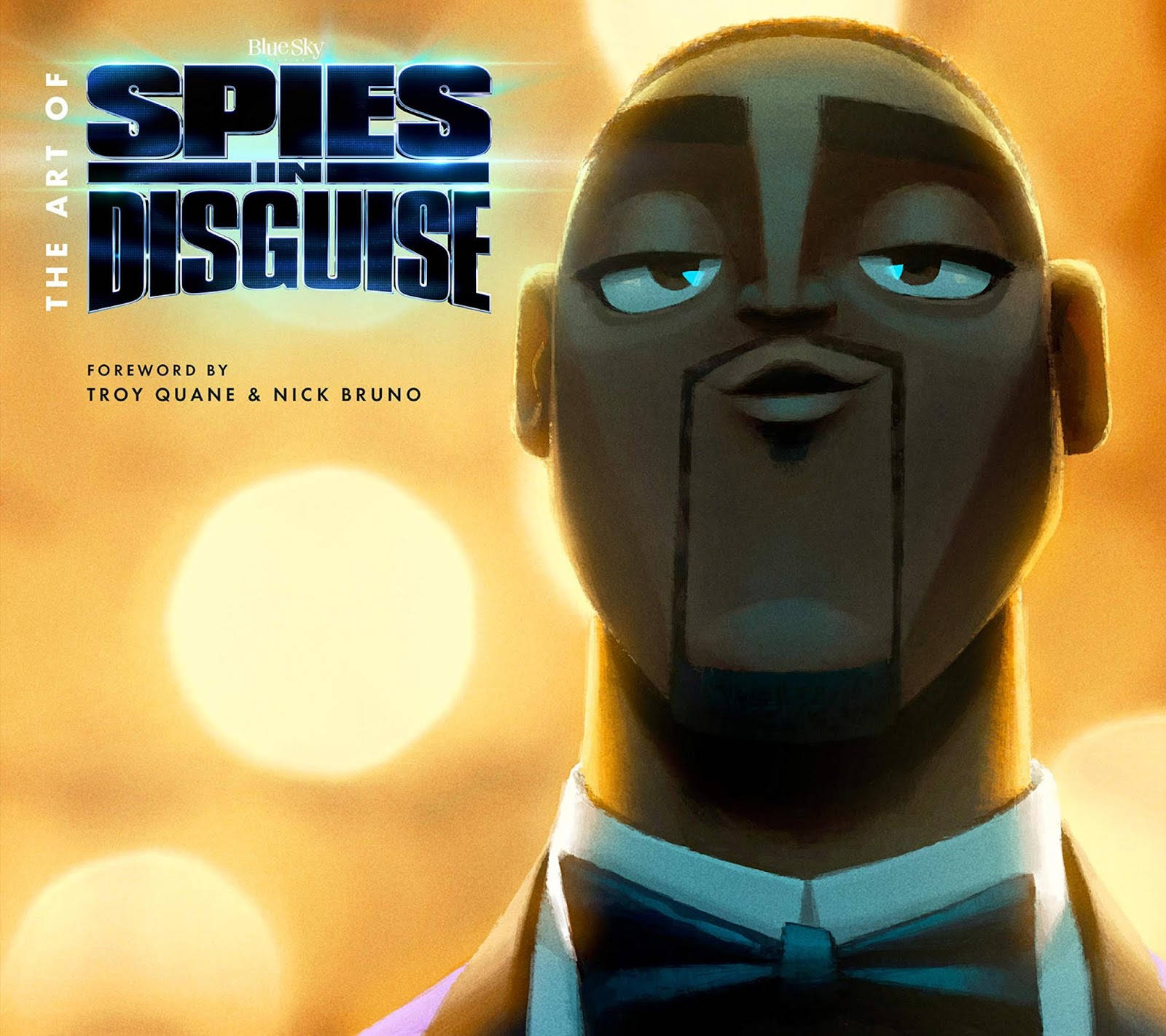 Spies In Disguise, glowing blue eyes, bowtie, HD Desktop Wallpaper