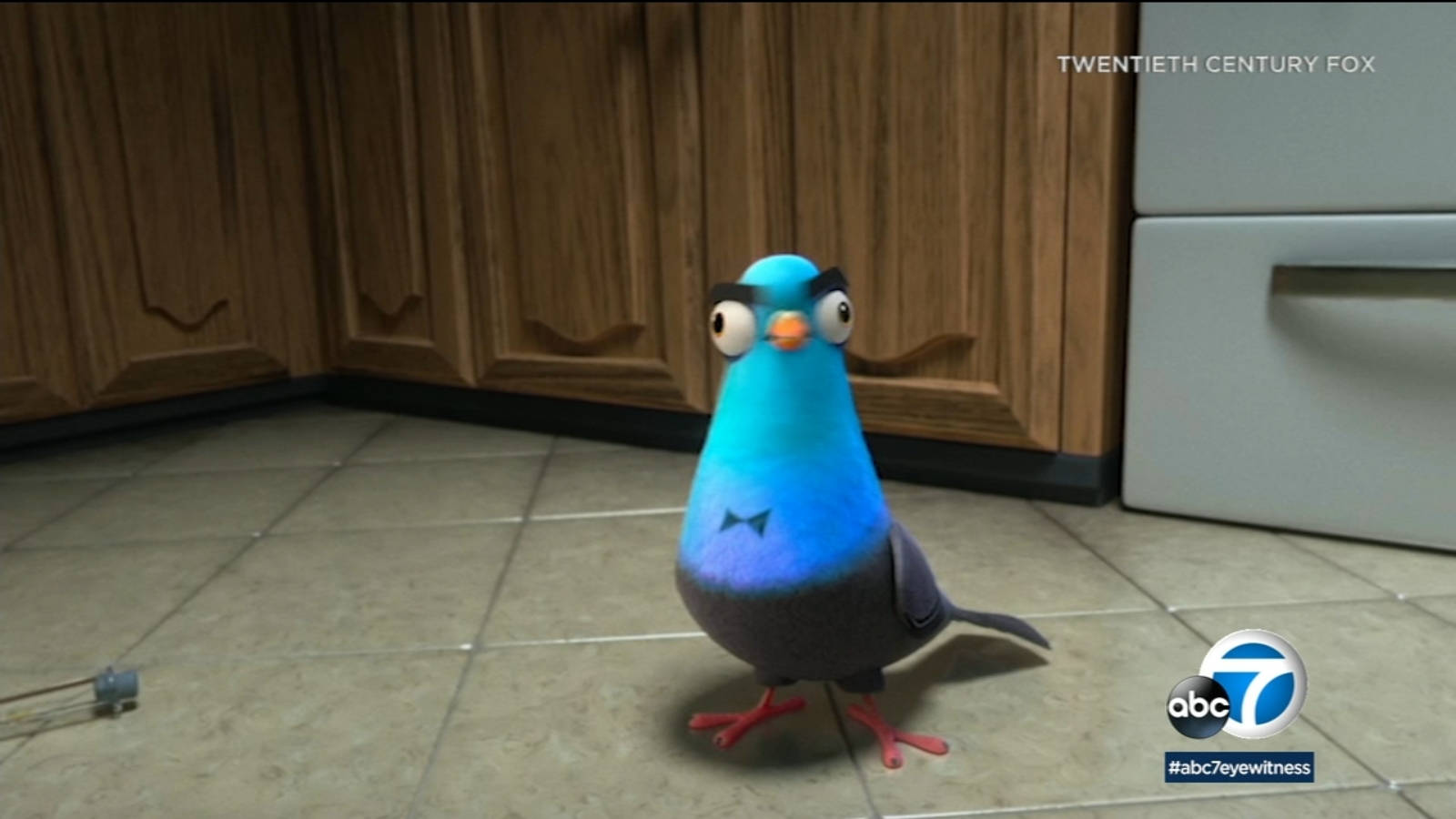 Spies In Disguise, blue pigeon, kitchen tile floor, HD Desktop Wallpaper
