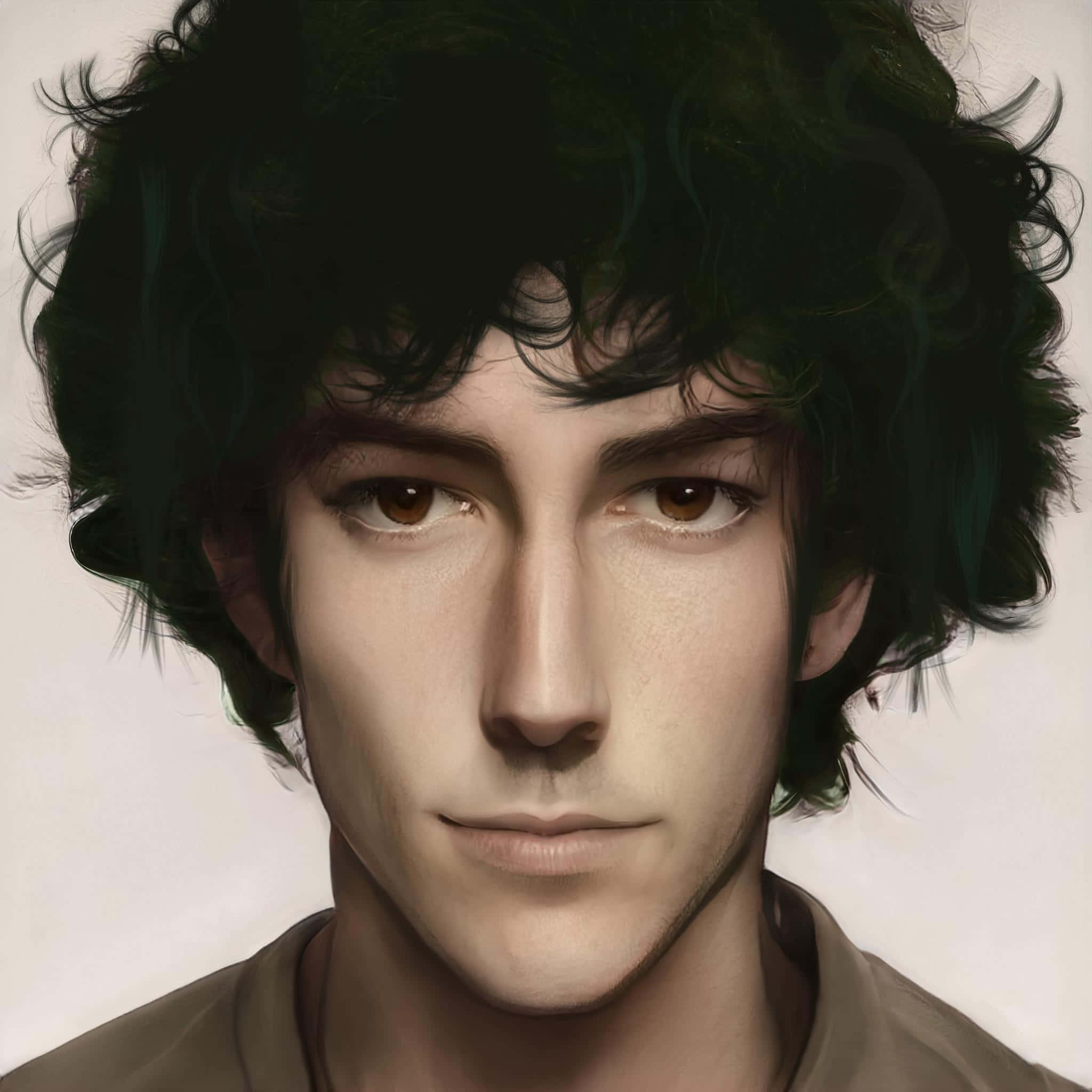 Spike Spiegel, 2048 x 2048 wallpaper, dark curly hair, Full HD Desktop Wallpaper