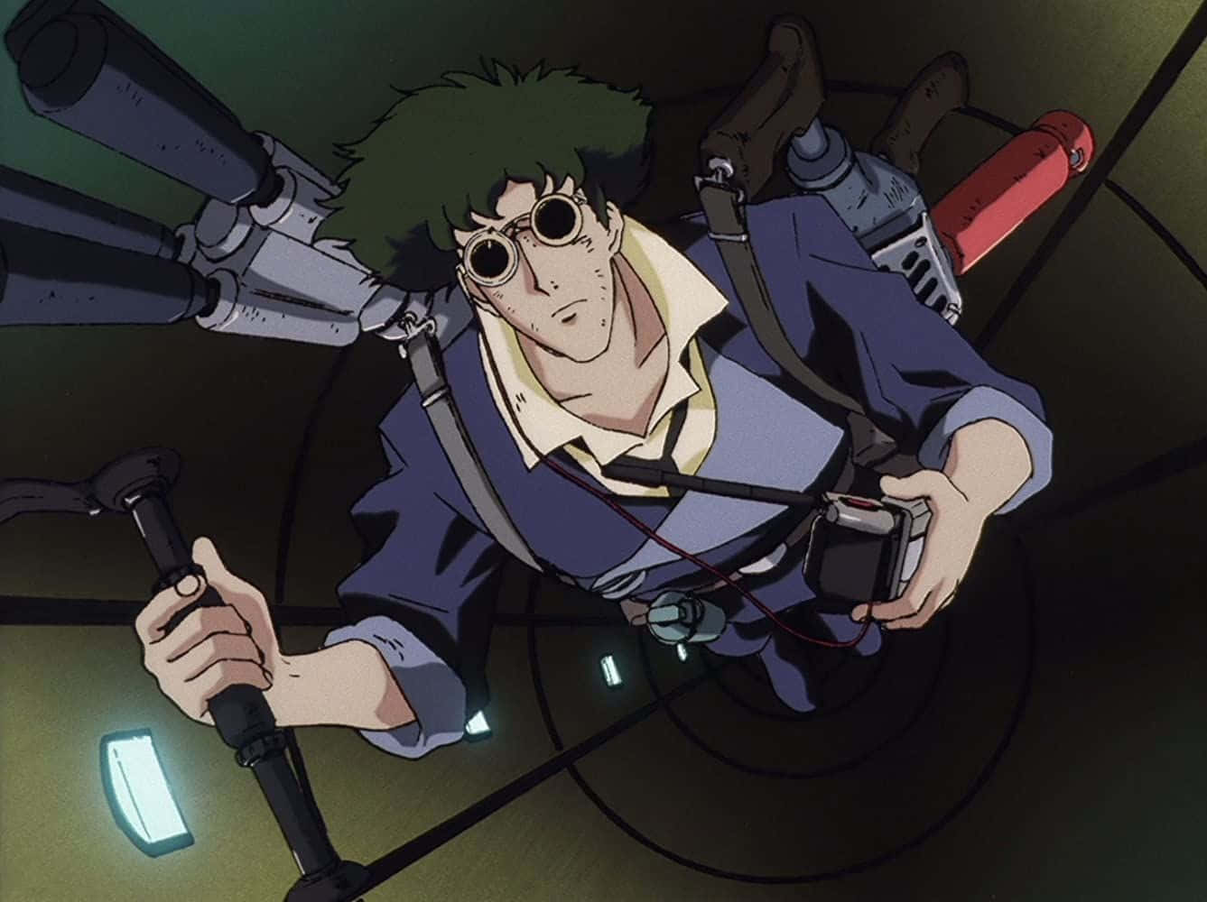 Spike Spiegel, signature suit, green hair, HD Desktop Wallpaper