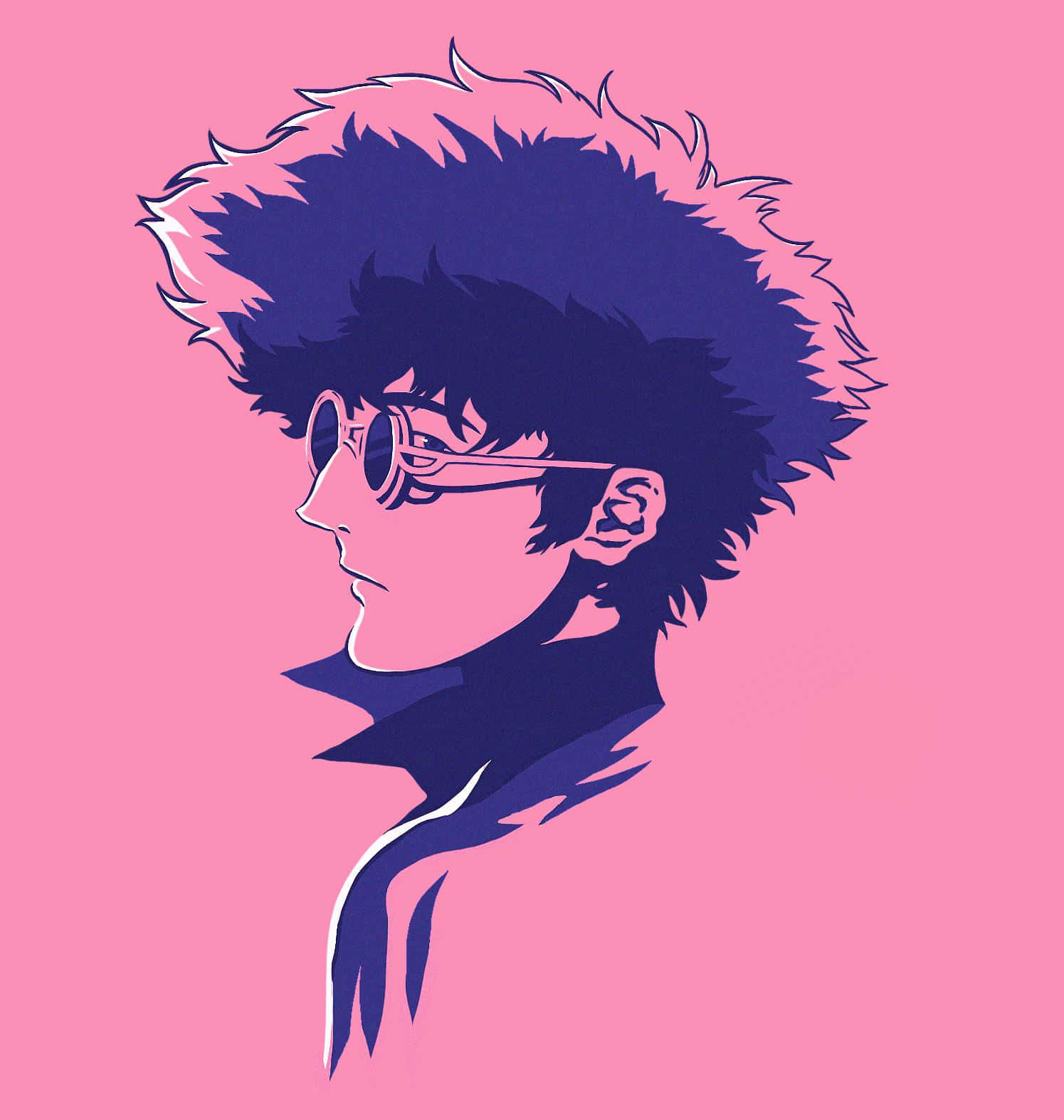 Spike Spiegel, spiky hair, round glasses, HD Phone Wallpaper