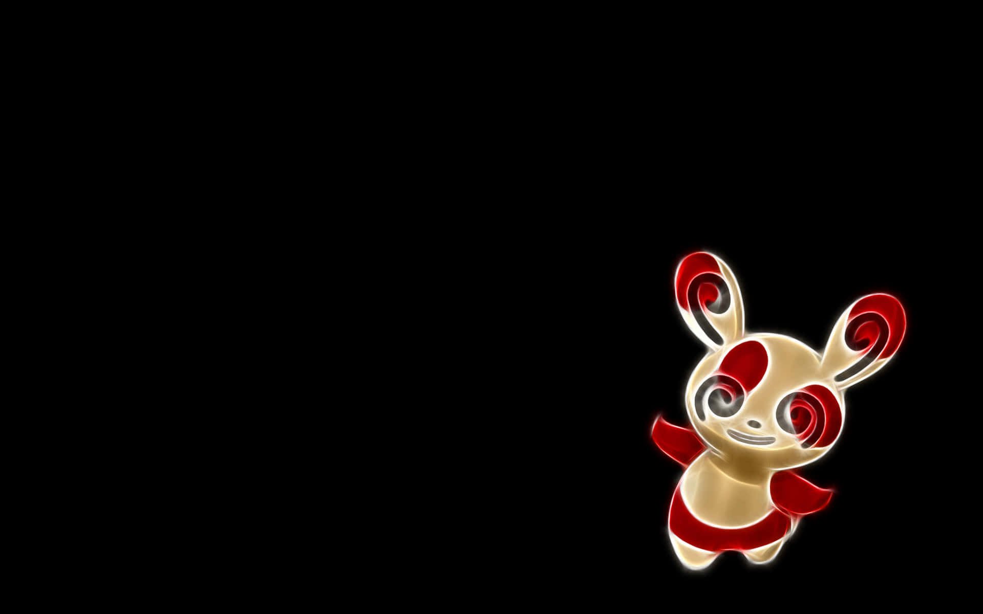 Spinda, glowing, red and gold, Full HD Desktop Wallpaper