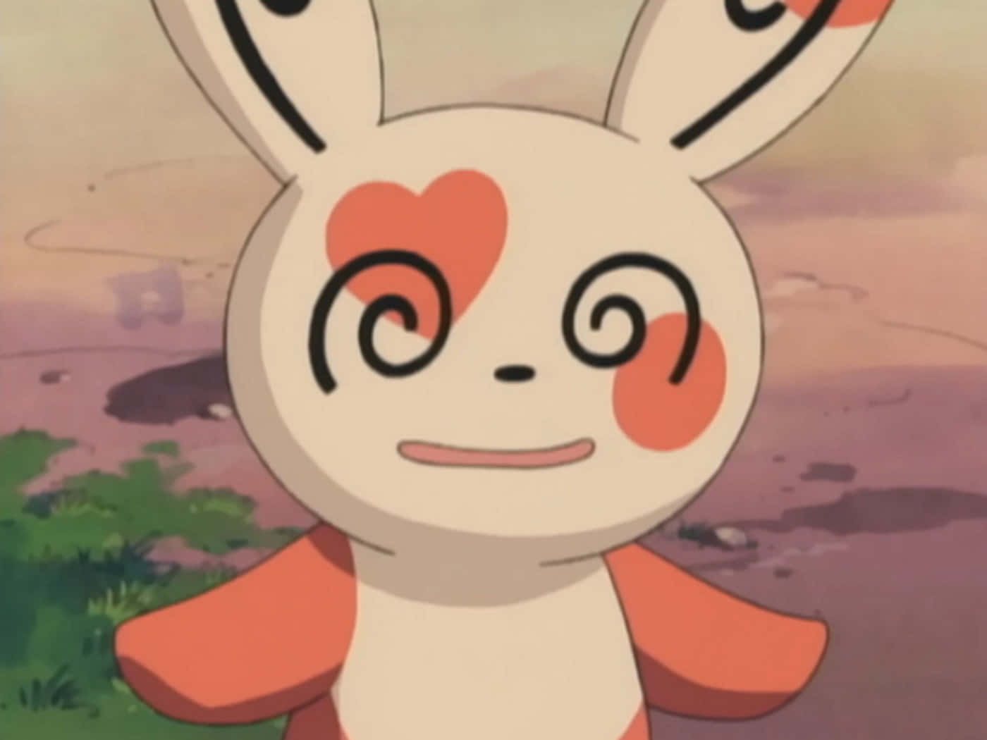 Spinda, heart, swirl markings, HD Desktop Wallpaper