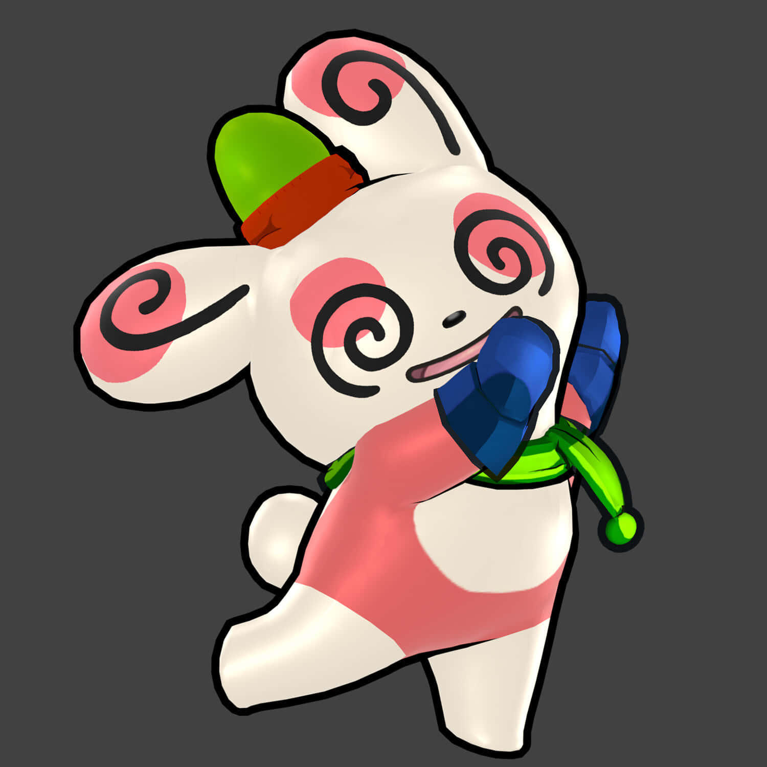 Spinda, spiral eyes, colorful hat, HD Desktop Wallpaper