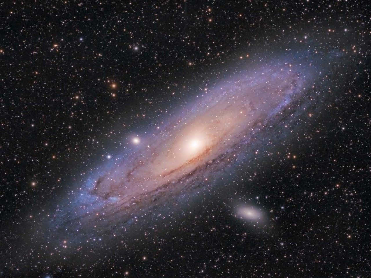 Spiral Galaxy, 1280 x 960, warm orange, HD Desktop Wallpaper