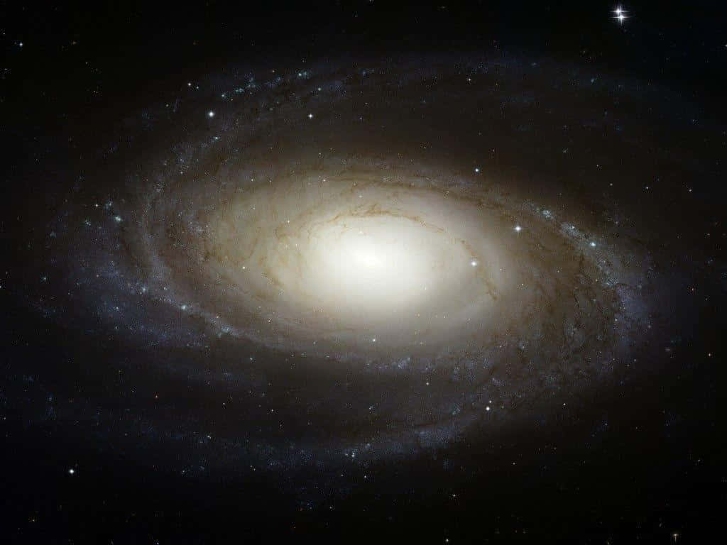 Spiral Galaxy, white, golden, SD Desktop Wallpaper