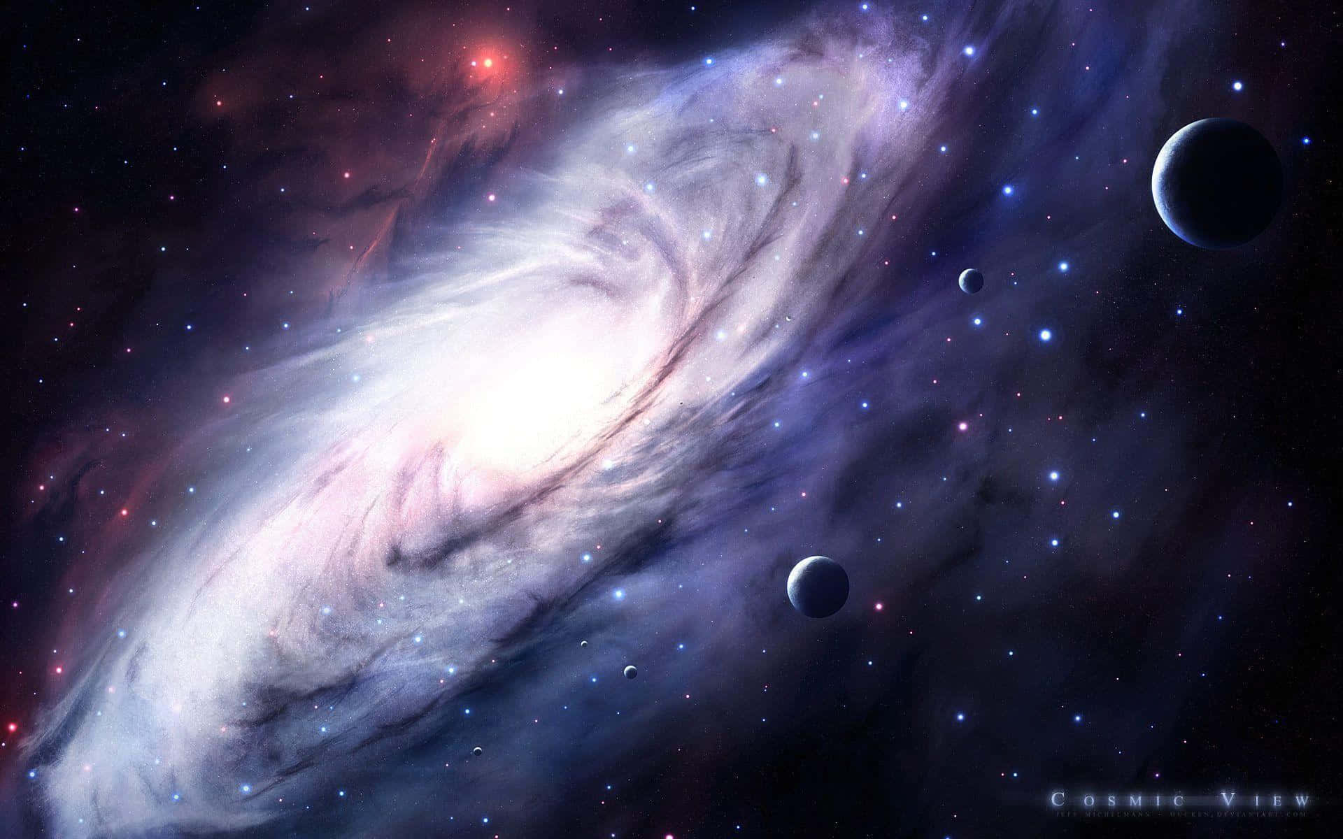 Spiral Galaxy, 1920 x 1200, cosmic dust, Full HD Desktop Wallpaper