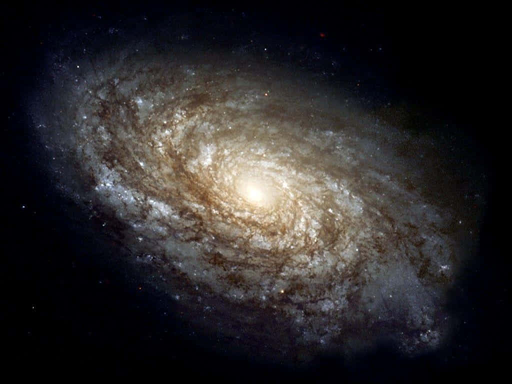 Spiral Galaxy, glowing arms, bright core, SD Desktop Wallpaper