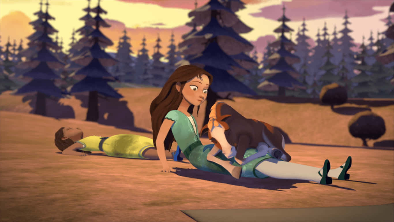 Spirit Riding Free, sunset, forest floor, HD Desktop Wallpaper