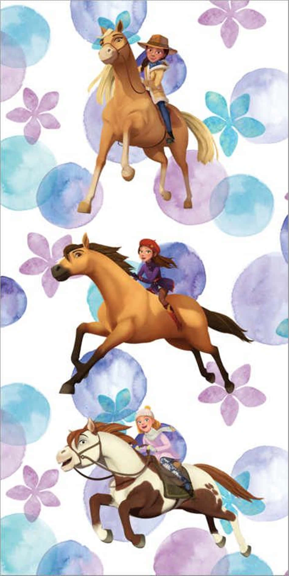 Spirit Riding Free, animated children, horses, HD Phone Wallpaper