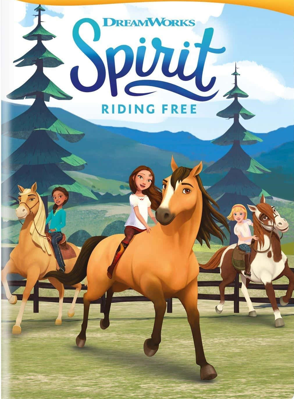 Spirit Riding Free, girls, spirited horses, HD Phone Wallpaper