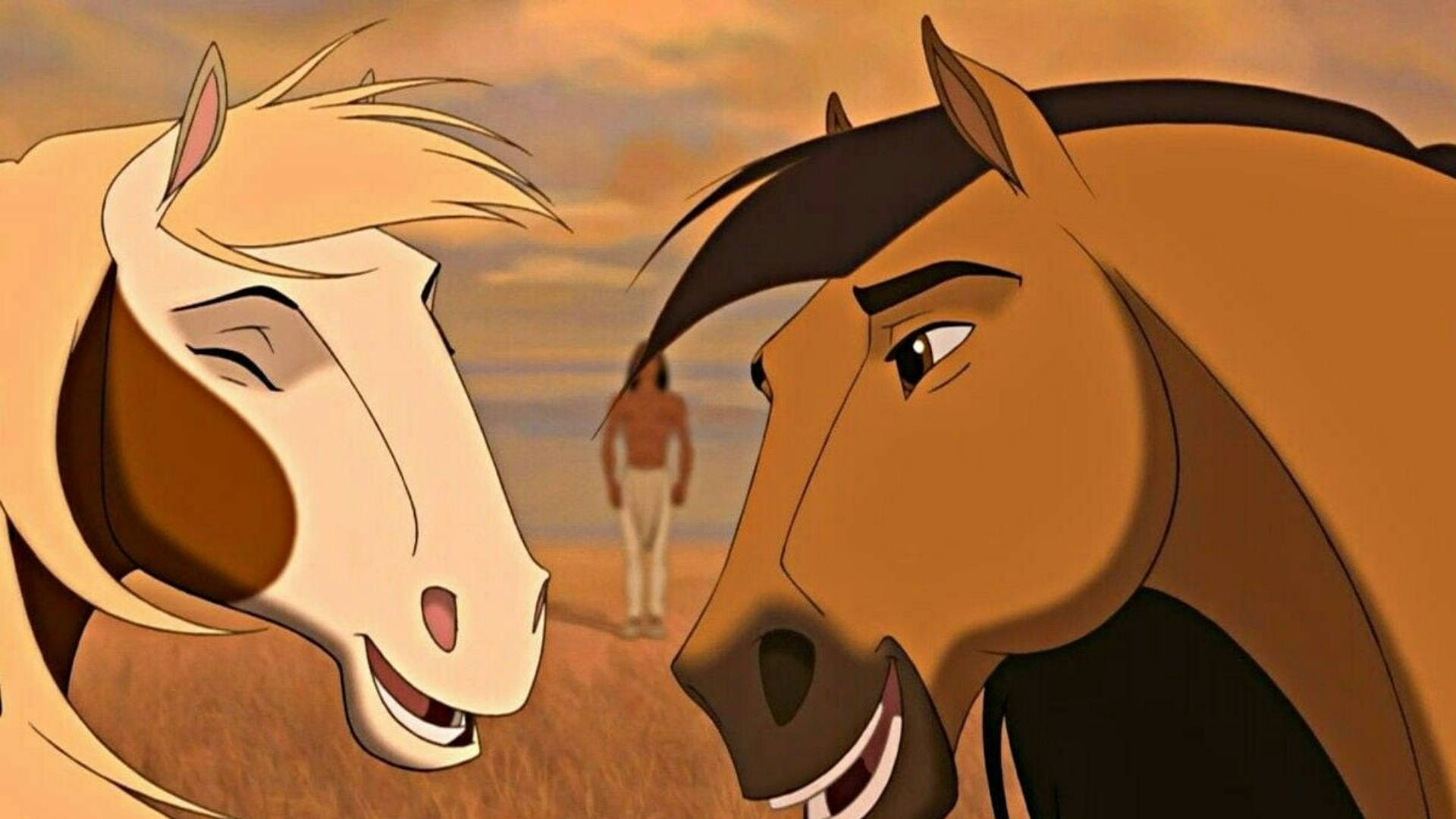 Spirit, Rain, Spirit Stallion of the Cimarron, Full HD Desktop Wallpaper