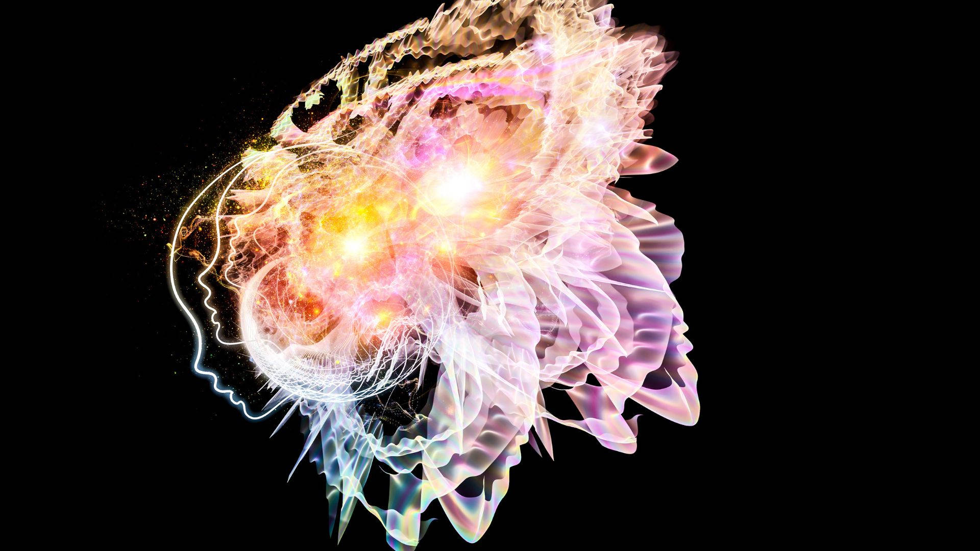 butterfly spirit, abstract art, glowing, Full HD Desktop Wallpaper