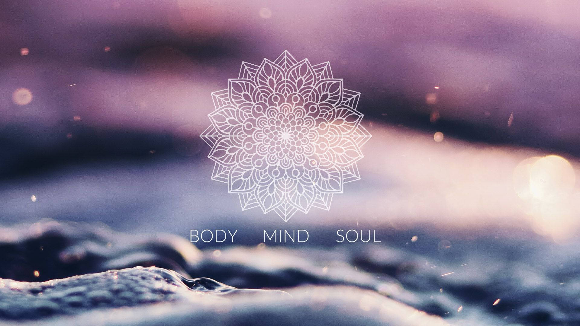 spiritual aesthetic, mandala, rippling water, Full HD Desktop Wallpaper