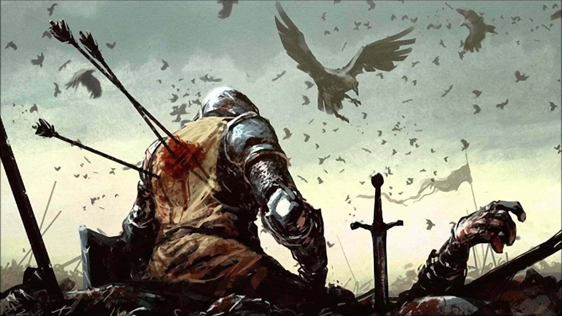 Spiritual Warfare, fallen knight, armor, Full HD Desktop Wallpaper