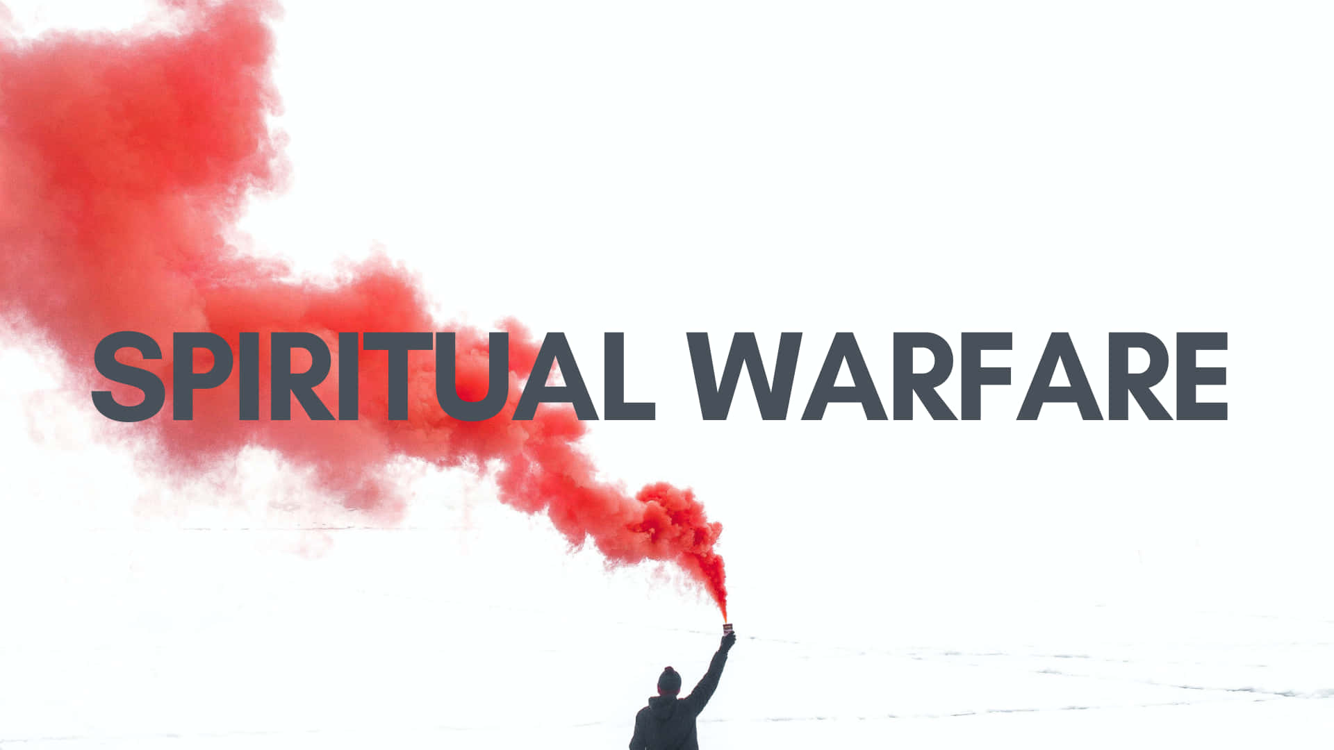 spiritual warfare, red flare, stark white background, Full HD Desktop Wallpaper