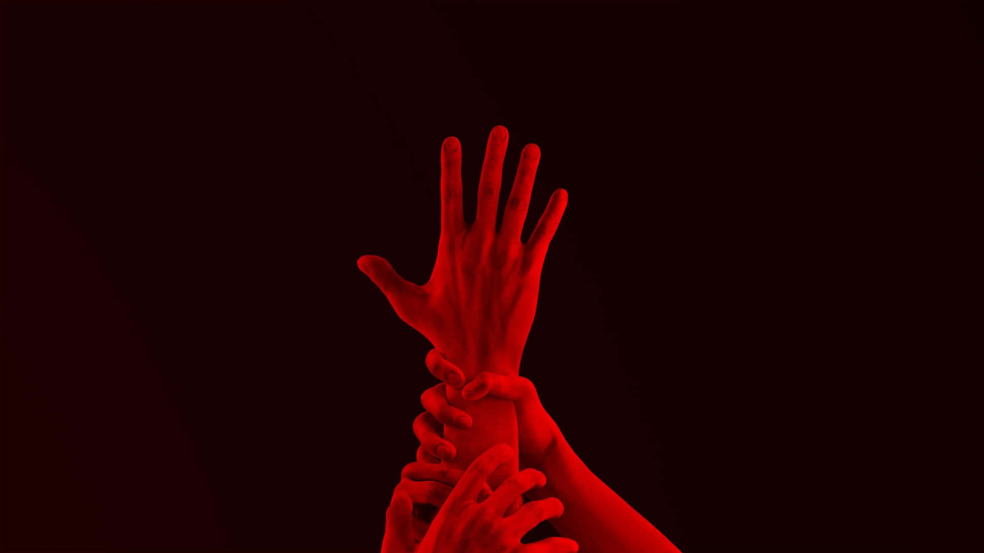 spiritual warfare, red hand, dark background, Full HD Desktop Wallpaper