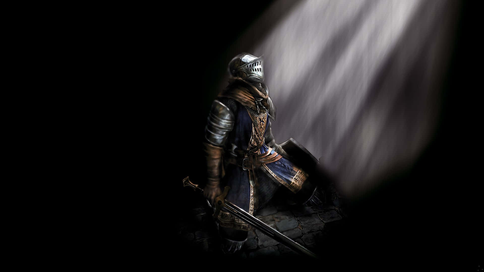 Spiritual Warfare, armored knight, sword, Full HD Desktop Wallpaper
