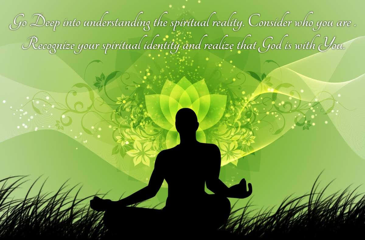 spiritual meditation, person meditating cross-legged, grass, SD Desktop Wallpaper