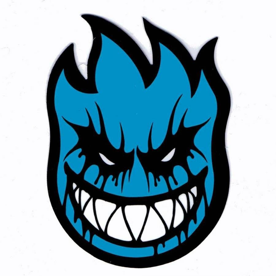 Spitfire Logo, blue, black eyeliner, SD Desktop Wallpaper