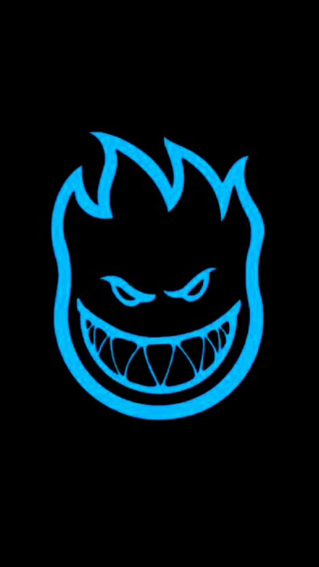 Spitfire Skate, blue outlines, glowing blue, Full HD Phone Wallpaper