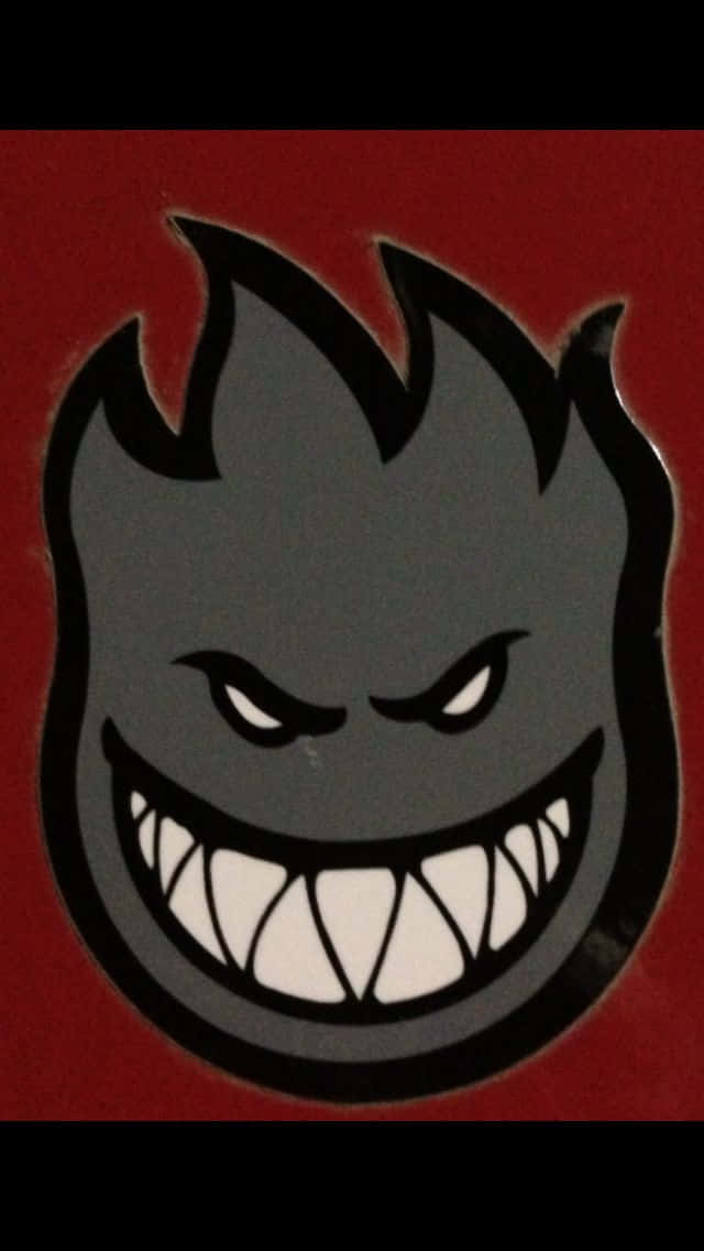 Spitfire Skate, gray, devil face, SD Phone Wallpaper