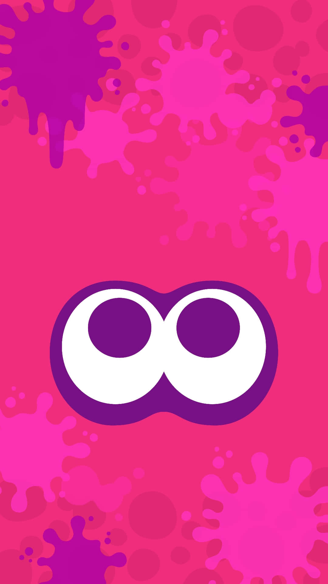Splatoon 2, purple infinity symbol, white eyes, Full HD Phone Wallpaper