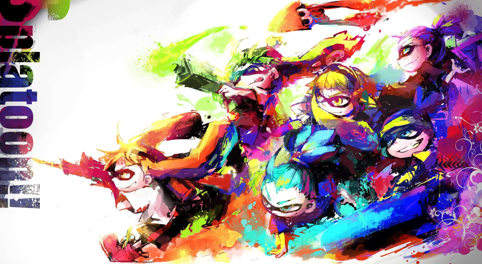 Splatoon 3, vibrant, anime characters, Full HD Desktop Wallpaper