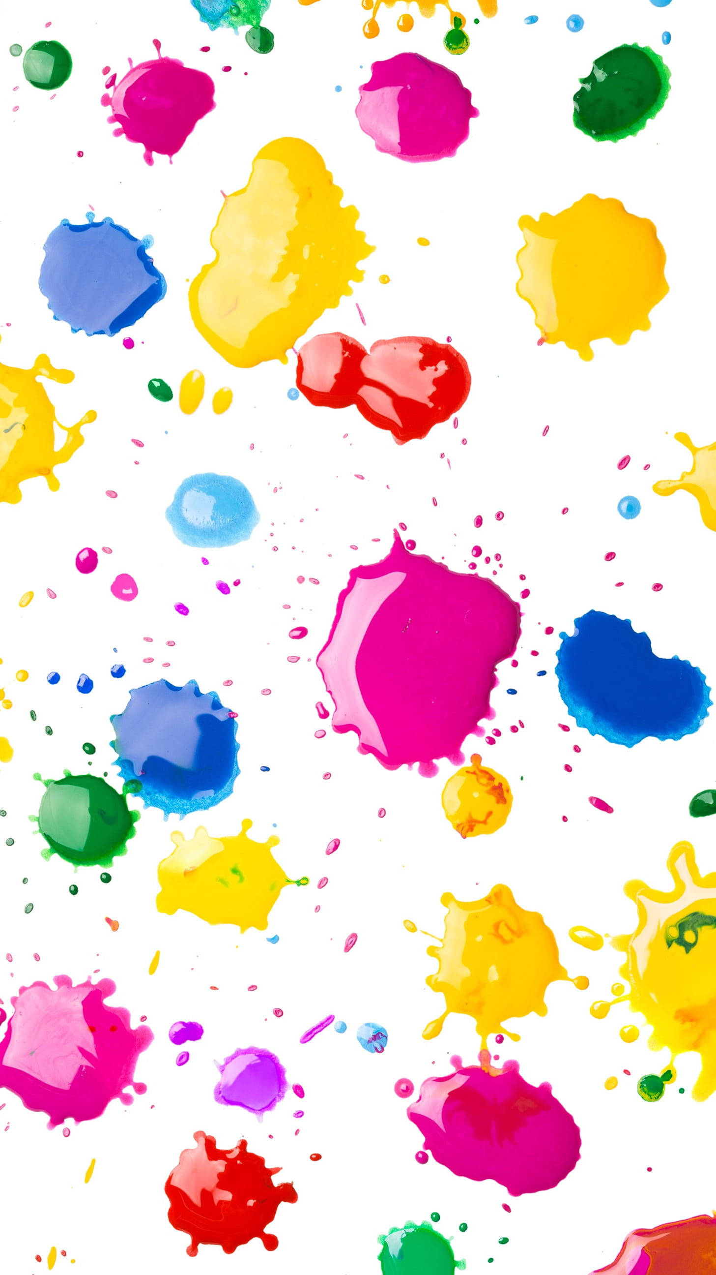 splatter paint, white background, pink, 2K Phone Wallpaper