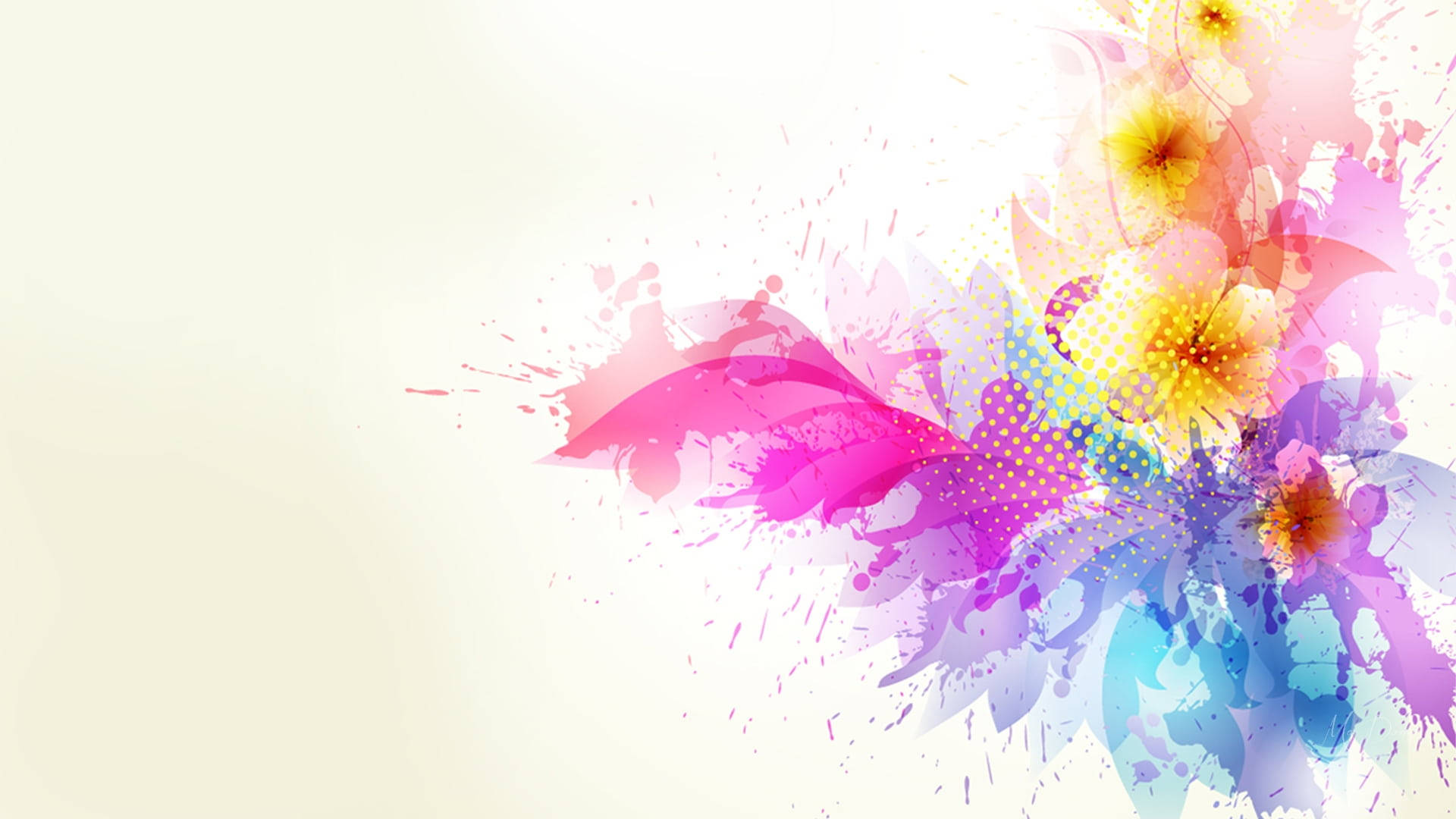 Splatter Paint, pink, purple, Full HD Desktop Wallpaper