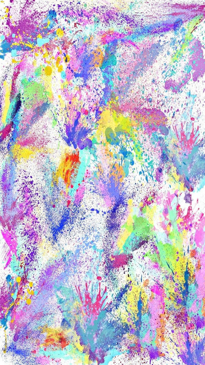 splatter paint, neon pink, purple, HD Phone Wallpaper