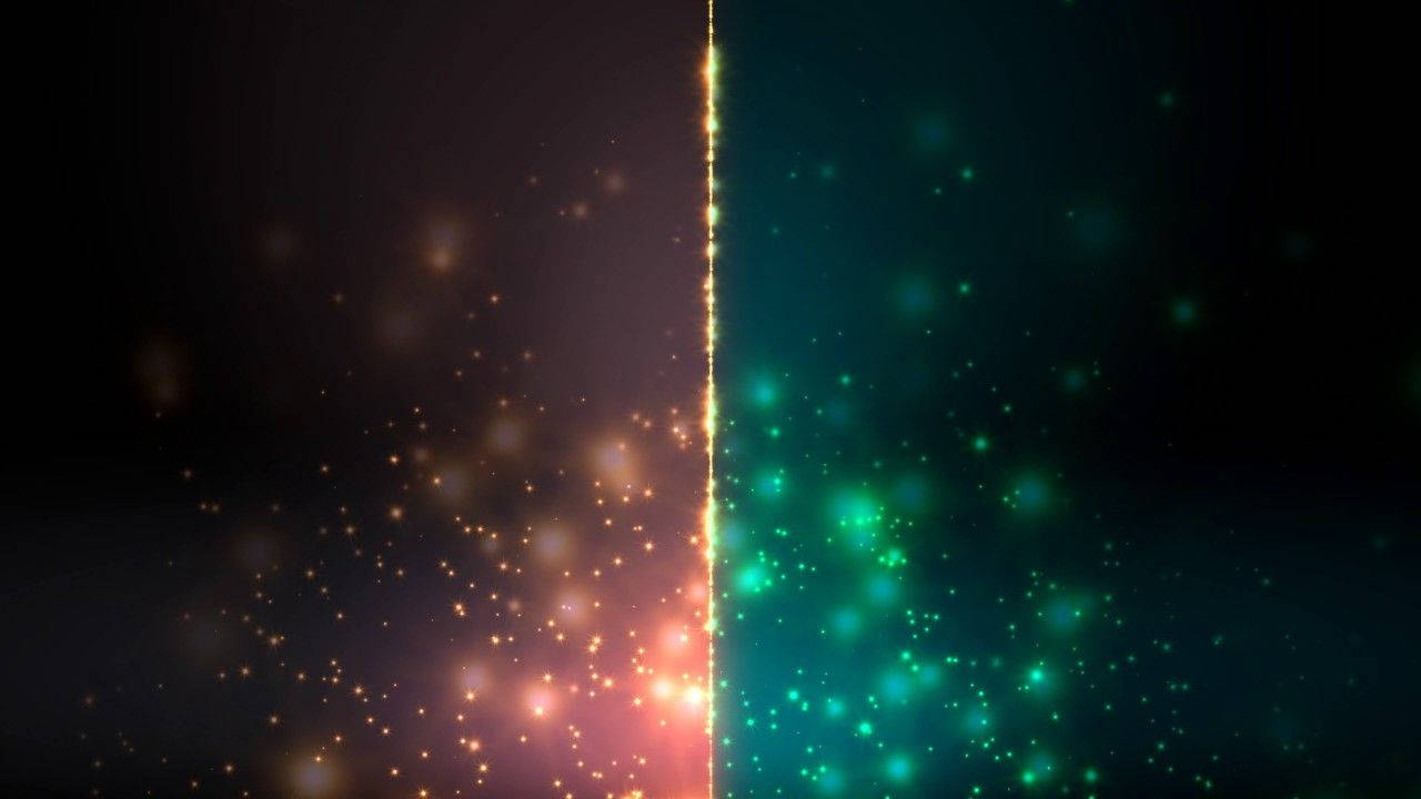 Sparkling Images, dark void, warm glowing orange particles, HD Desktop Wallpaper