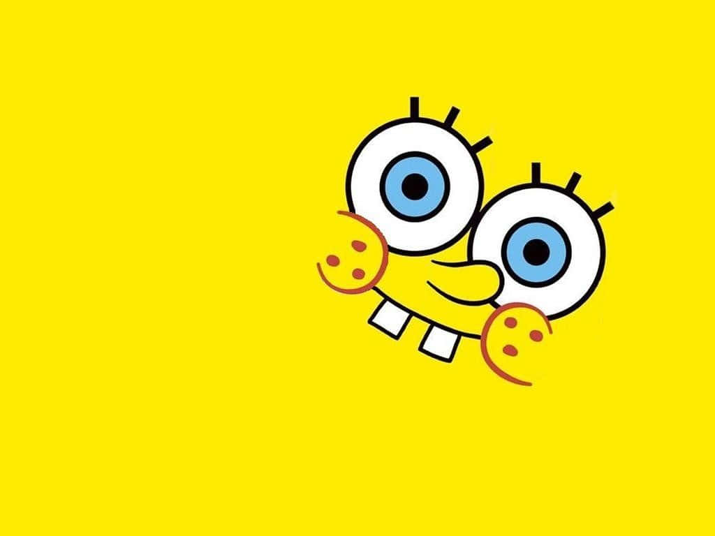 Spongebob Aesthetic Desktop, Spongebob, yellow background, SD Desktop Wallpaper