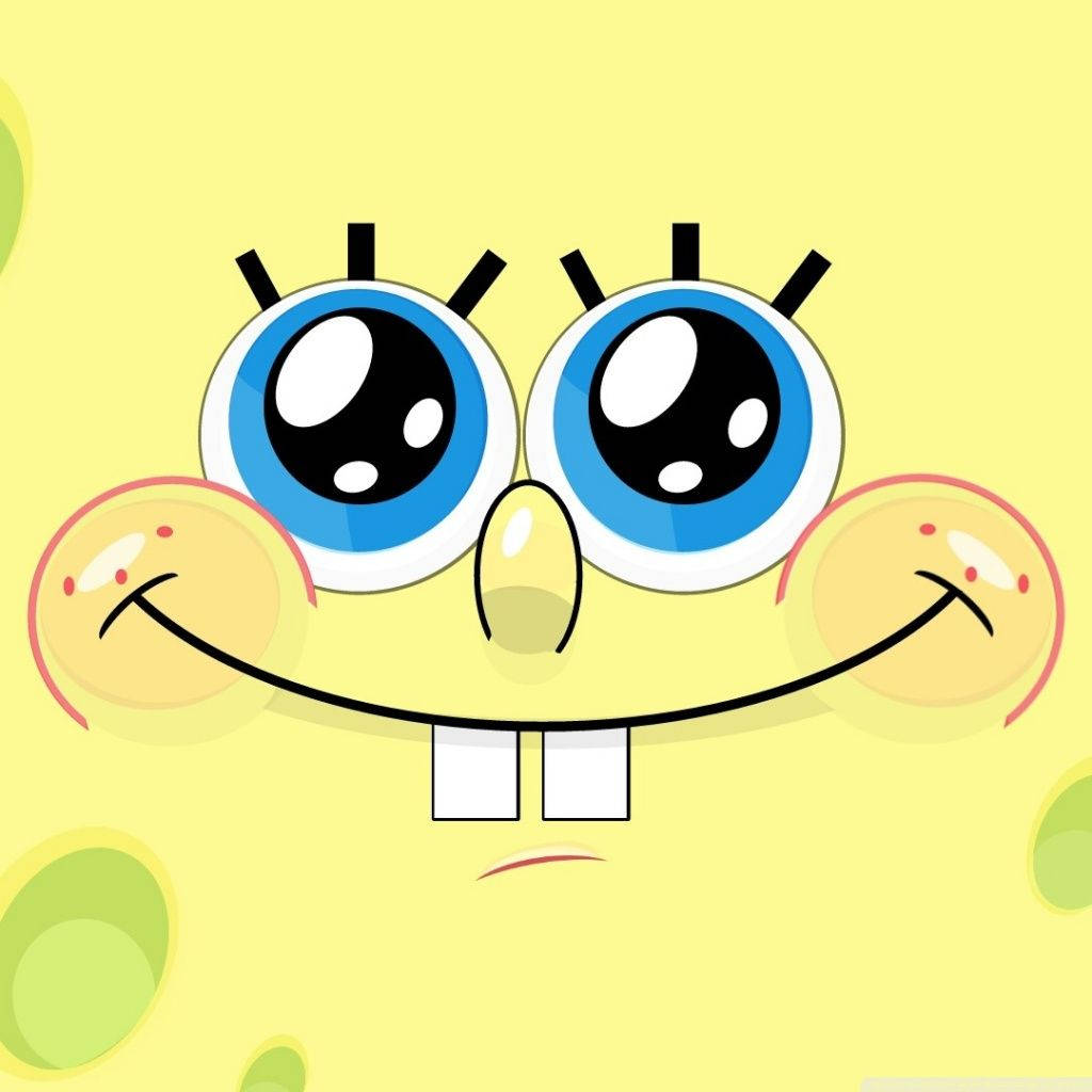 Spongebob, big blue eyes, wide smile, SD Desktop Wallpaper