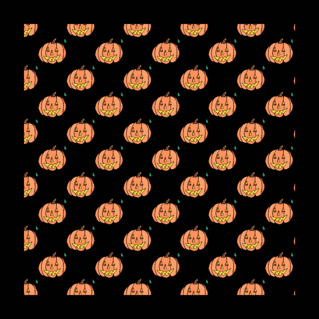 cartoon jack-o'-lanterns, glowing eyes, smiles, SD Desktop Wallpaper