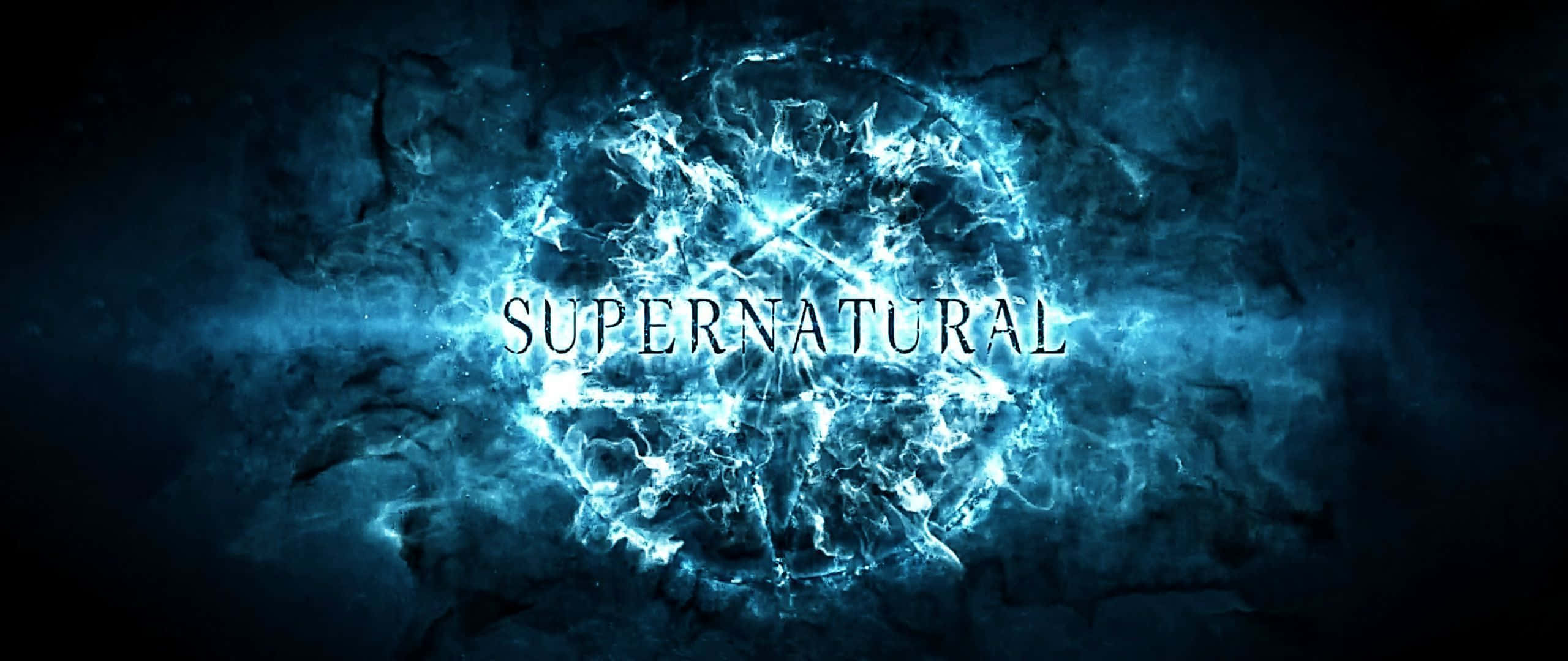 supernatural, electric blue, dark textured background, 2K Desktop Wallpaper