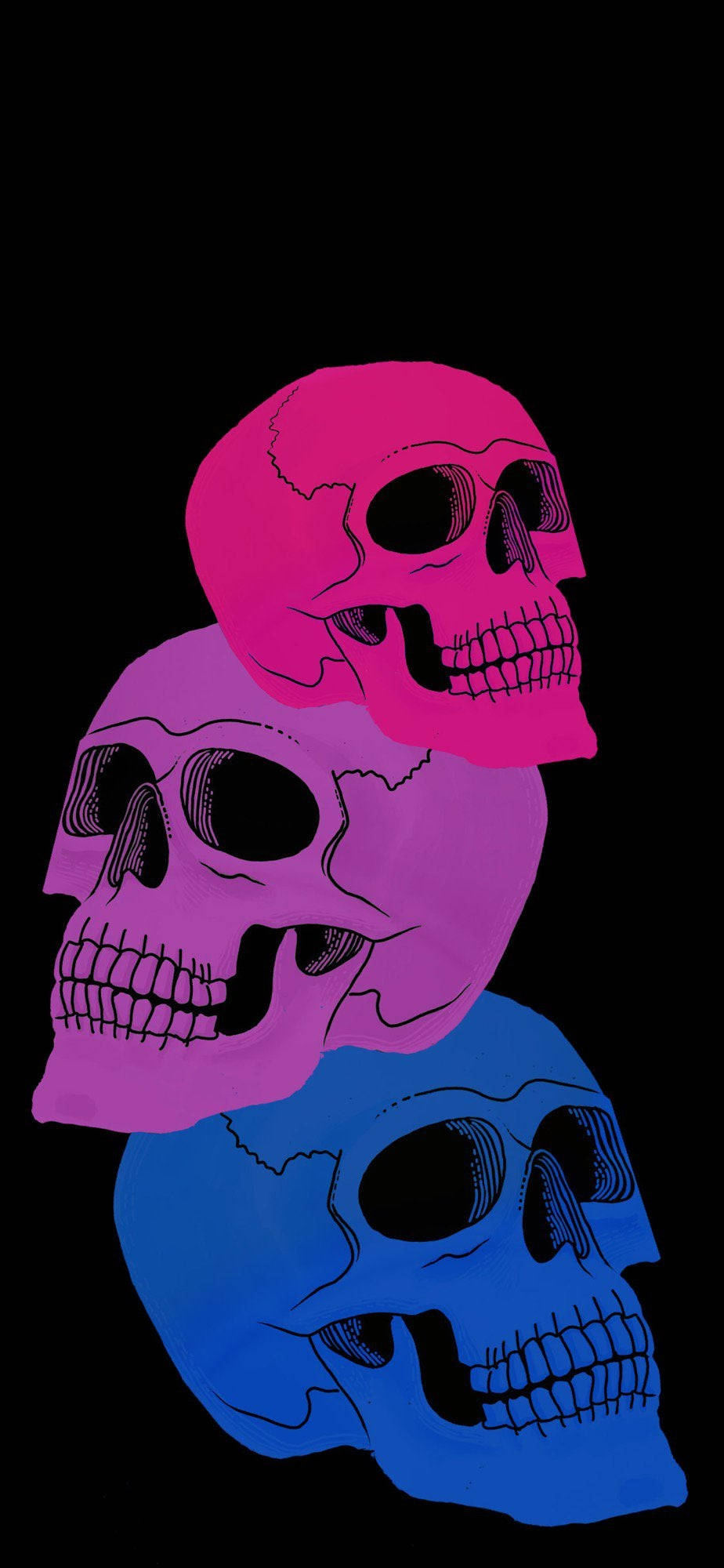 Spooky Season, pink, purple, Full HD Phone Wallpaper