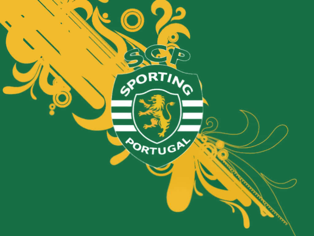 Sporting Cp, green and yellow, rampant lion, SD Desktop Wallpaper