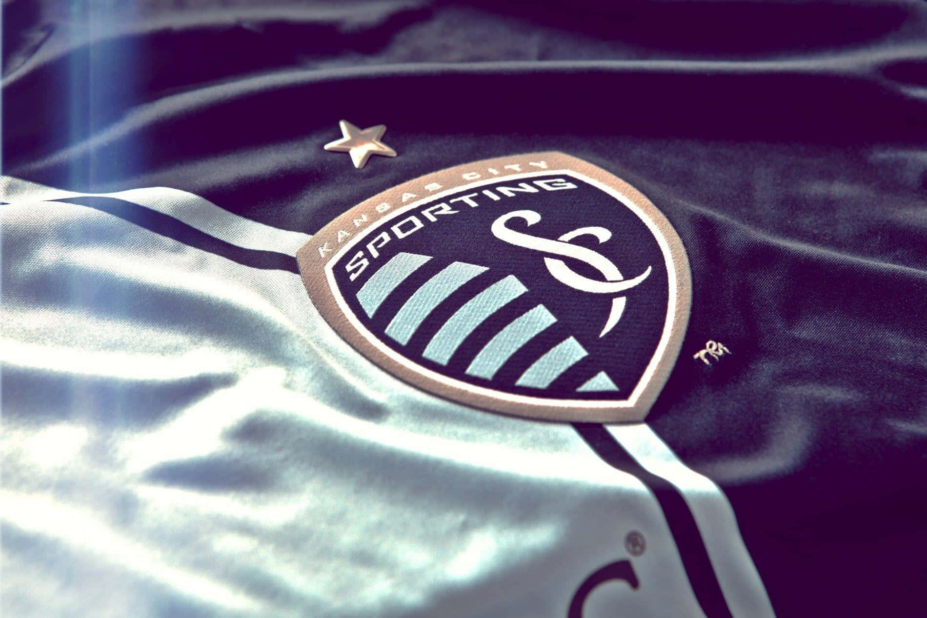 Sporting Kansas City, logo, textured fabric, HD Desktop Wallpaper